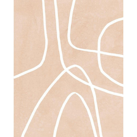 Clean Contour I Black Modern Wood Framed Art Print by Vess, June Erica