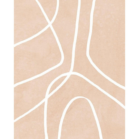 Clean Contour III Gold Ornate Wood Framed Art Print with Double Matting by Vess, June Erica