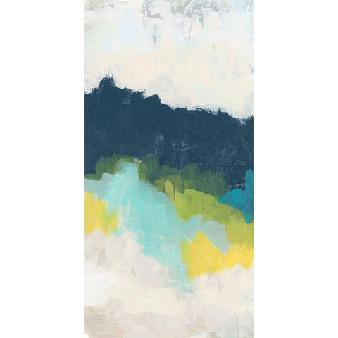 Valley Grandure I White Modern Wood Framed Art Print by Vess, June Erica