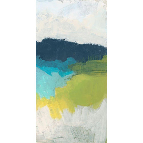 Valley Grandure IV White Modern Wood Framed Art Print by Vess, June Erica