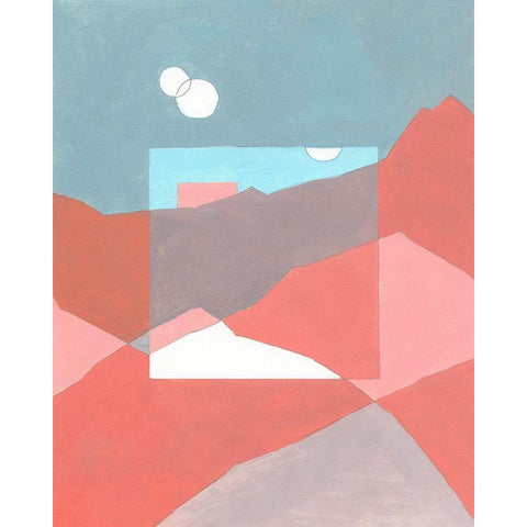 Desert Dreamscape II White Modern Wood Framed Art Print by Green, Jacob