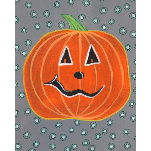 Halloween Fun I Gold Ornate Wood Framed Art Print with Double Matting by Moore, Regina
