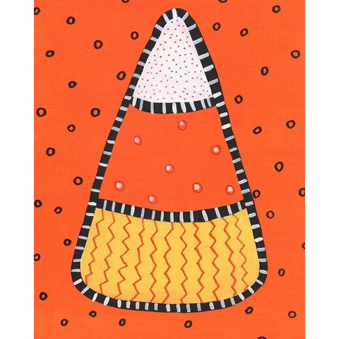 Halloween Fun III Black Modern Wood Framed Art Print by Moore, Regina