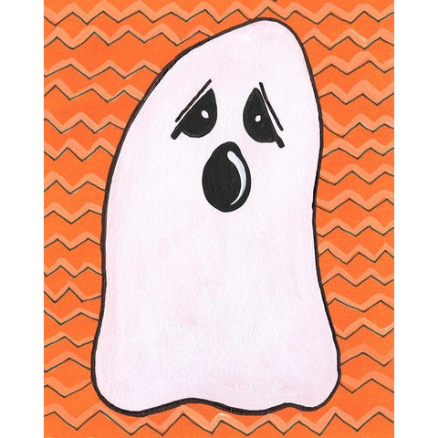 Halloween Fun IV Black Modern Wood Framed Art Print with Double Matting by Moore, Regina