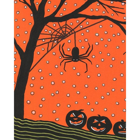 Halloween Fun VI Black Modern Wood Framed Art Print by Moore, Regina