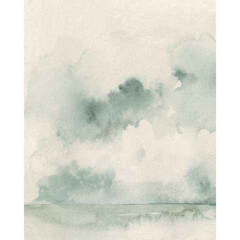 Ocean Impression I Black Modern Wood Framed Art Print by Caroline, Emma