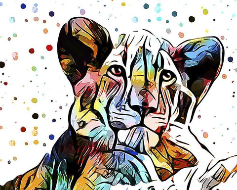 Motley Crew in Color I Black Ornate Wood Framed Art Print with Double Matting by Aldridge, Ashley