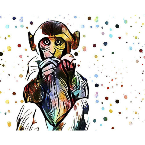 Motley Crew in Color V Black Modern Wood Framed Art Print by Aldridge, Ashley