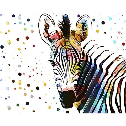 Motley Crew in Color VI Black Modern Wood Framed Art Print with Double Matting by Aldridge, Ashley