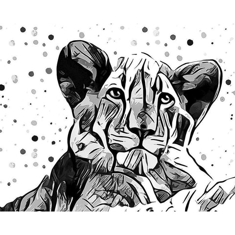 Motley Crew in B+W I Gold Ornate Wood Framed Art Print with Double Matting by Aldridge, Ashley