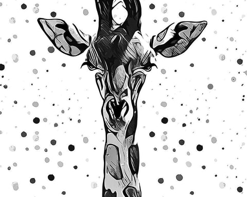 Motley Crew in B+W II Black Ornate Wood Framed Art Print with Double Matting by Aldridge, Ashley