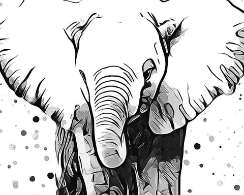 Motley Crew in B+W III White Modern Wood Framed Art Print with Double Matting by Aldridge, Ashley