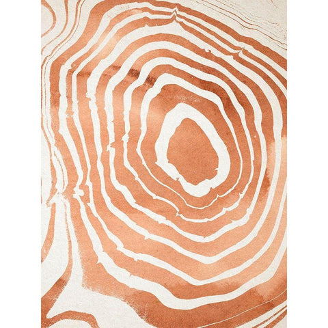 Wood Grain Suminagashi III White Modern Wood Framed Art Print by Warren, Annie