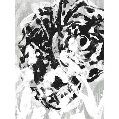 Ocean Inkblot III Gold Ornate Wood Framed Art Print with Double Matting by Vess, June Erica