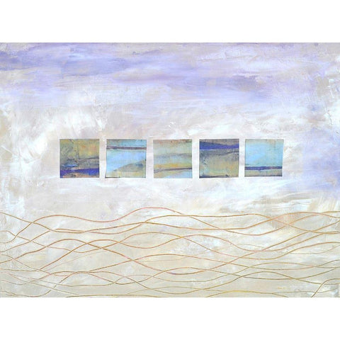 String Windows II Black Modern Wood Framed Art Print by Avondet, Natalie