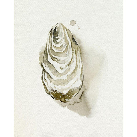 Oysters on the Bay IV White Modern Wood Framed Art Print by Popp, Grace