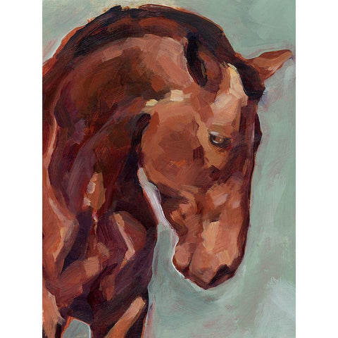 Paint by Number Horse II Gold Ornate Wood Framed Art Print with Double Matting by Parker, Jennifer Paxton