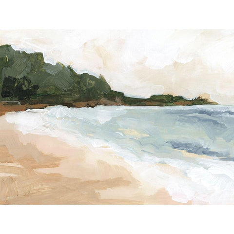 Cove Break I White Modern Wood Framed Art Print by Parker, Jennifer Paxton