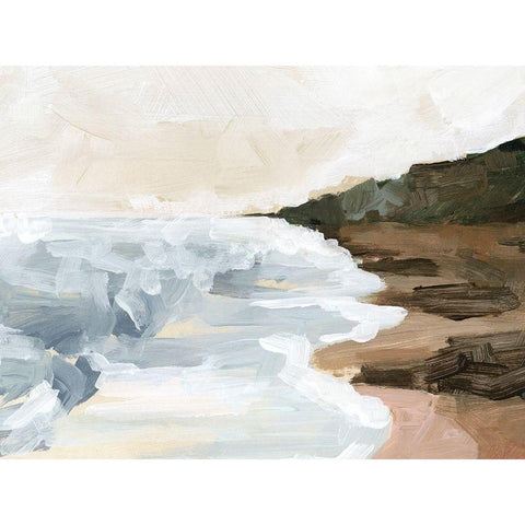 Cove Break II White Modern Wood Framed Art Print by Parker, Jennifer Paxton