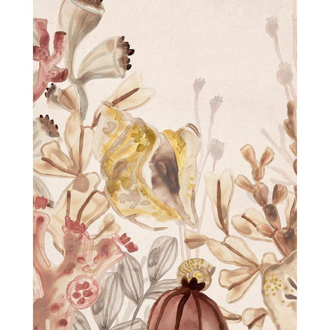 Ocean Nostalgia II Gold Ornate Wood Framed Art Print with Double Matting by Vess, June Erica