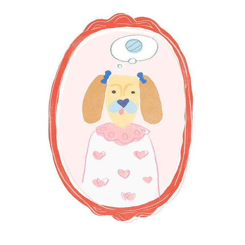 Cameo Characters III Gold Ornate Wood Framed Art Print with Double Matting by Vess, June Erica