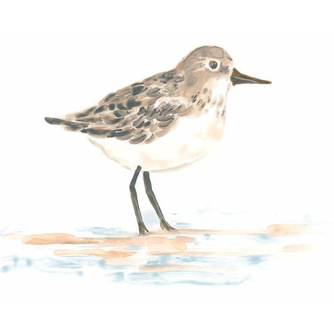 Pretty Piper I Gold Ornate Wood Framed Art Print with Double Matting by Vess, June Erica