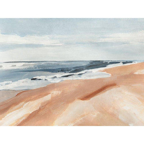 Salvo Beach I Gold Ornate Wood Framed Art Print with Double Matting by Warren, Annie