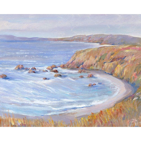 Along the Coast II Gold Ornate Wood Framed Art Print with Double Matting by OToole, Tim