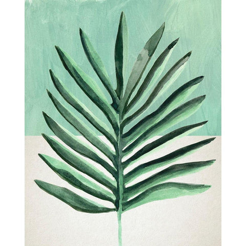 Verging Palm I White Modern Wood Framed Art Print by Warren, Annie