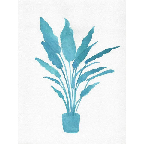 Watercolor House Plant I Gold Ornate Wood Framed Art Print with Double Matting by Green, Jacob