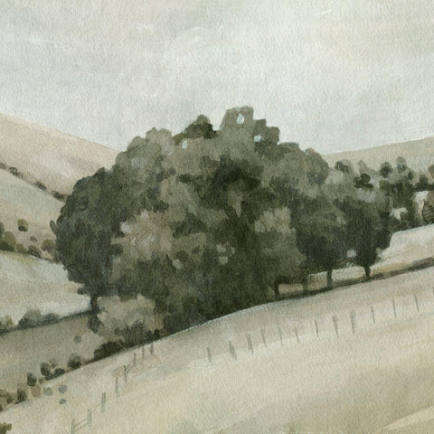 Rolling Grove I Black Modern Wood Framed Art Print by Caroline, Emma