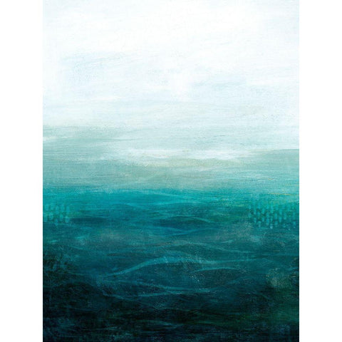 Drifting Sea II White Modern Wood Framed Art Print by Popp, Grace