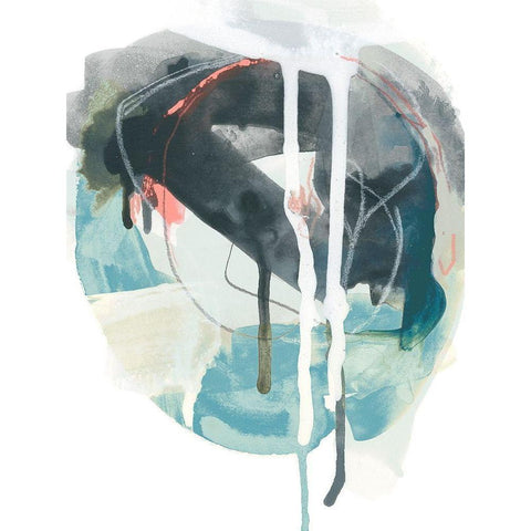 Stone Aperture II White Modern Wood Framed Art Print by Vess, June Erica