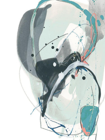 Stone Aperture IV Black Ornate Wood Framed Art Print with Double Matting by Vess, June Erica