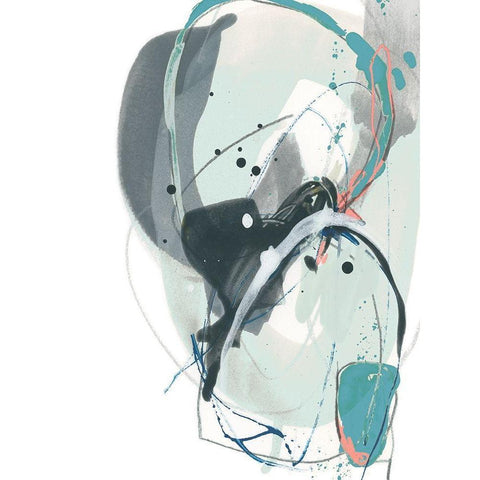 Stone Aperture IV White Modern Wood Framed Art Print by Vess, June Erica