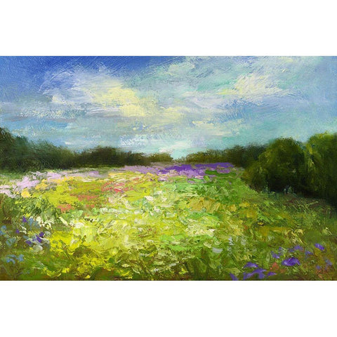 If I Had a Flower White Modern Wood Framed Art Print by Finch, Sheila