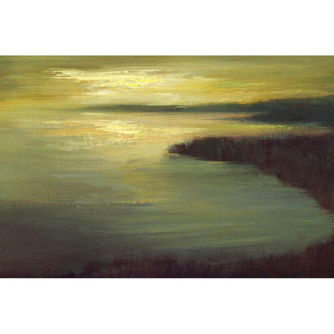 Lake Tahoe Dusk Black Modern Wood Framed Art Print by Finch, Sheila