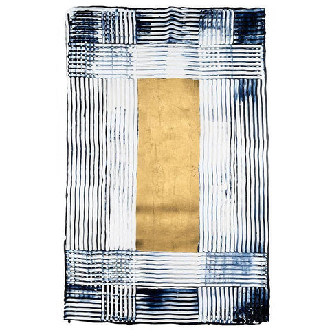 Embellished Junctures I White Modern Wood Framed Art Print by Lam, Vanna