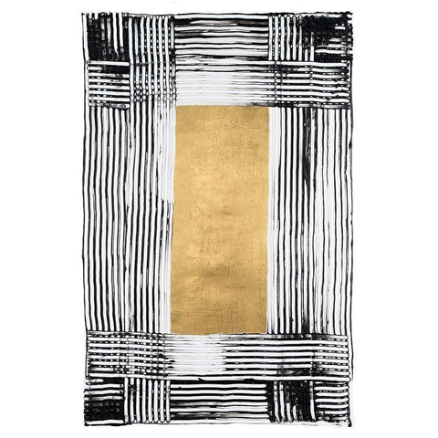 Embellished Junctures II White Modern Wood Framed Art Print by Lam, Vanna