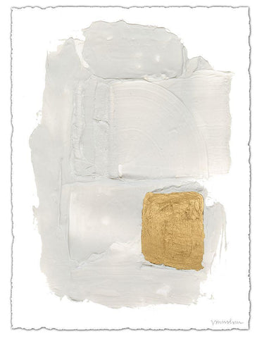 Opted-In II White Modern Wood Framed Art Print with Double Matting by Lam, Vanna
