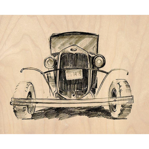 Model A Lines II White Modern Wood Framed Art Print by Parker, Jennifer Paxton