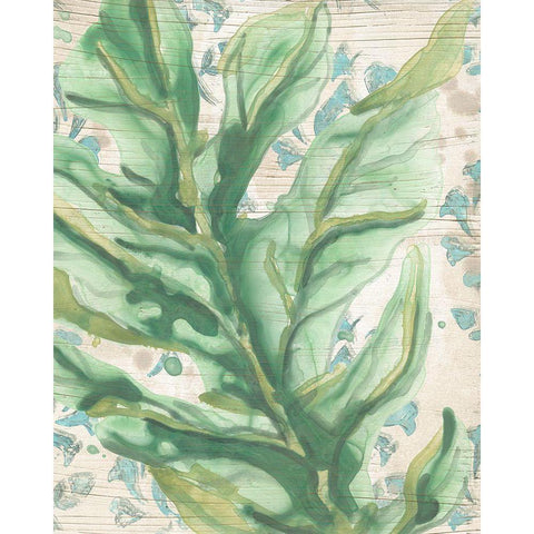 Palms And Patterns III Black Modern Wood Framed Art Print by Vess, June Erica