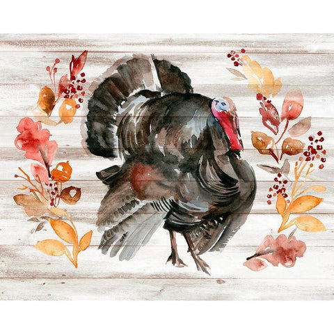 Grateful Thanksgiving II Black Modern Wood Framed Art Print with Double Matting by Parker, Jennifer Paxton