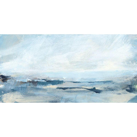 Sailing II Black Modern Wood Framed Art Print with Double Matting by Long, Christina