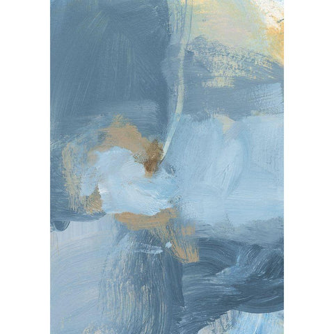 Mist II Black Modern Wood Framed Art Print with Double Matting by Long, Christina