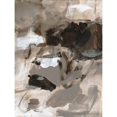 Mocha II Black Modern Wood Framed Art Print by Long, Christina
