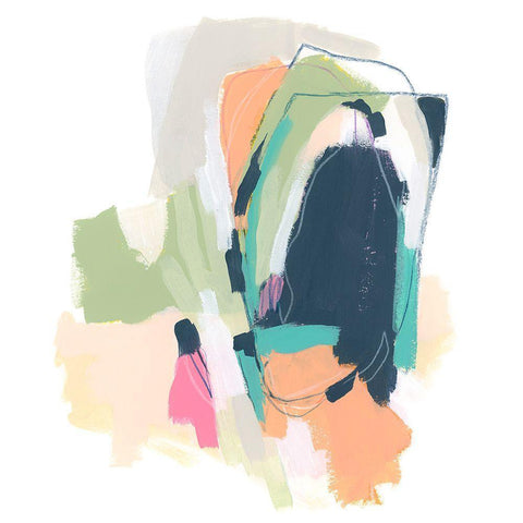 Full Circle Palette I Gold Ornate Wood Framed Art Print with Double Matting by Vess, June Erica