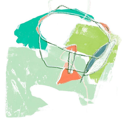 Chromatic Intent II Black Modern Wood Framed Art Print by Vess, June Erica