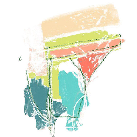 Chromatic Intent IV Black Modern Wood Framed Art Print with Double Matting by Vess, June Erica