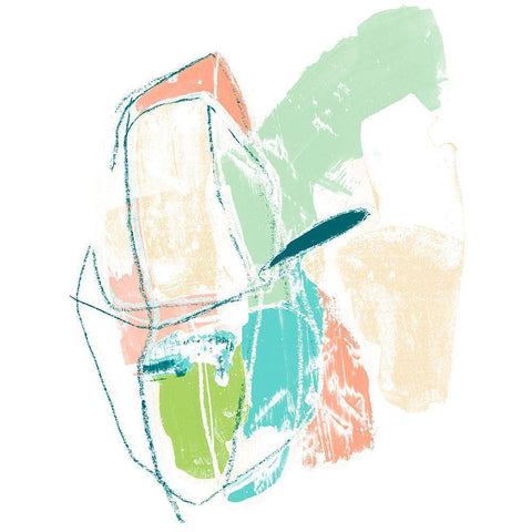 Chromatic Intent VII Black Modern Wood Framed Art Print by Vess, June Erica